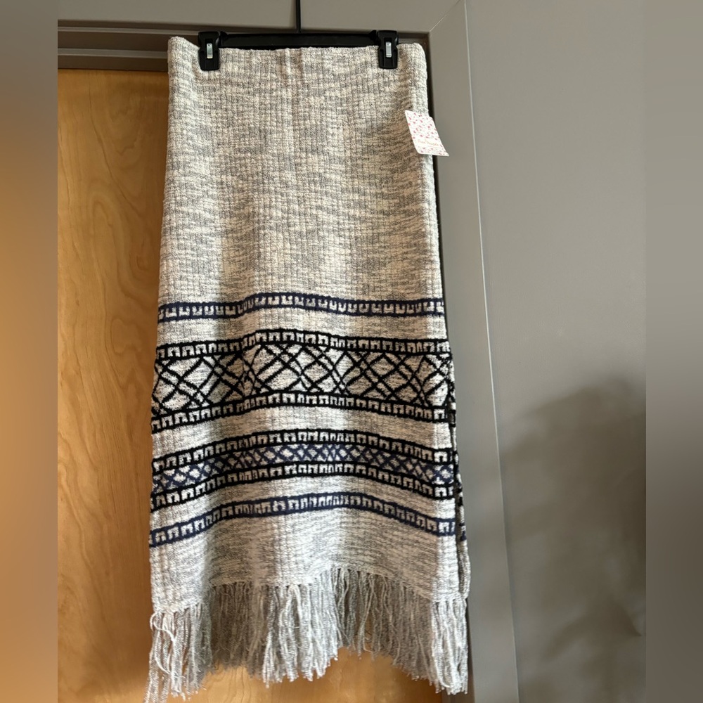 NWT Free people midi Aztec style skirt szL